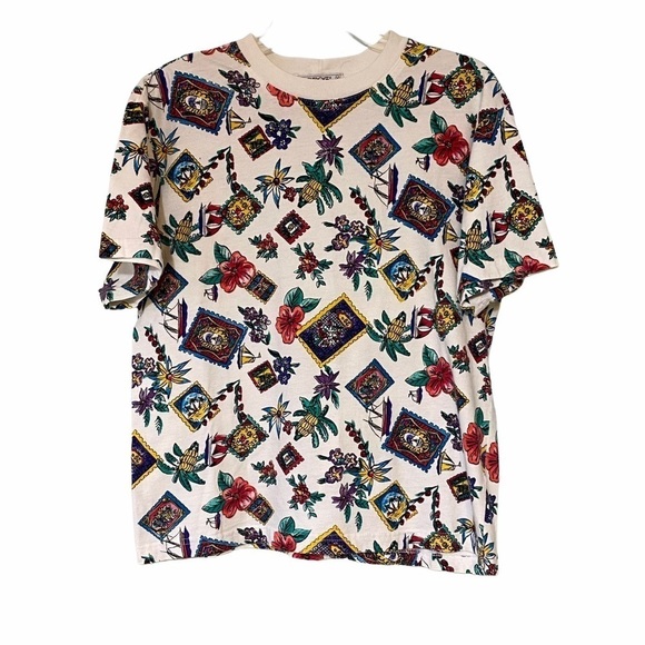 Vintage Cherokee Crewneck Traveling Graphic T-Shirt Sz Medium - Picture 1 of 6